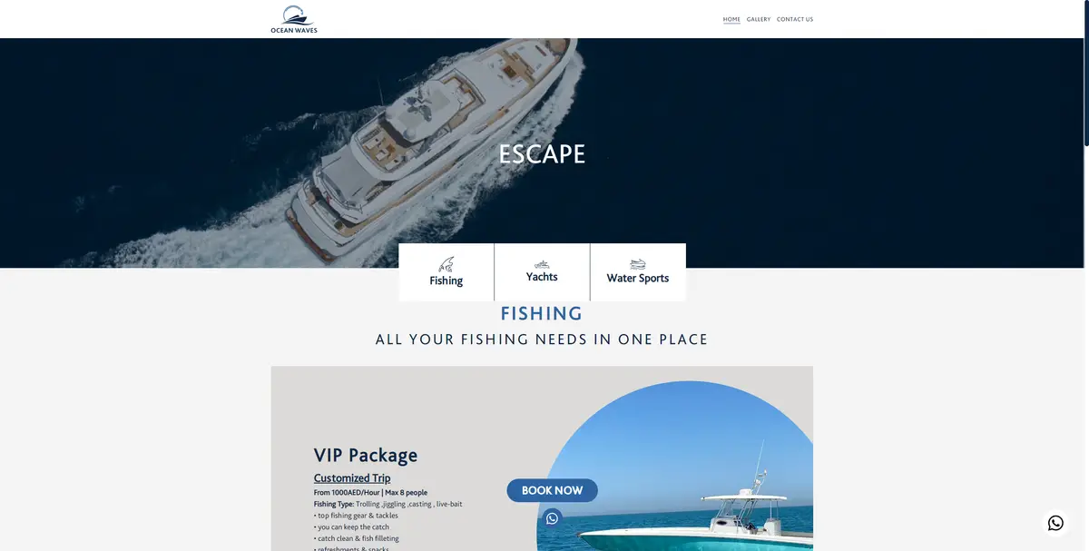 Screenshot of OceanWavesUAE